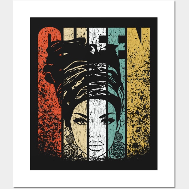 African American Educated Strong Black Woman Queen Wall Art by gogo-jr